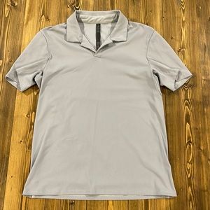 Lululemon Athletic Performance Gray Polo Medium